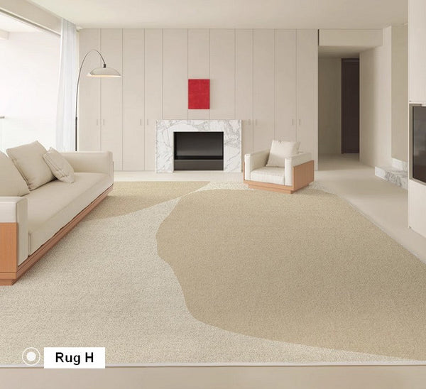 Rectangular Modern Rugs under Sofa, Large Modern Rugs in Living Room, Soft Contemporary Rugs for Bedroom, Dining Room Floor Carpets, Modern Rugs for Office-Paintingforhome