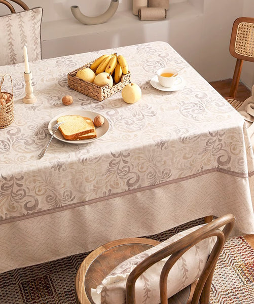 Rustic Farmhouse Table Cover for Kitchen, Outdoor Picnic Tablecloth, Large Modern Rectangle Tablecloth Ideas for Dining Room Table, Square Tablecloth for Round Table-Paintingforhome