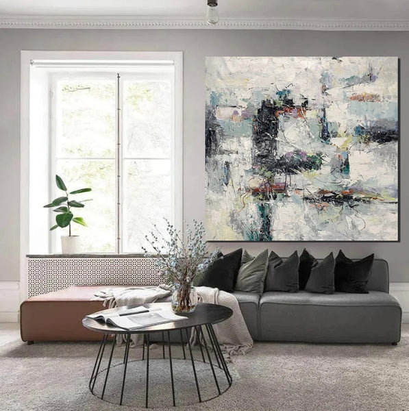 Large Simple Modern Art, Abstract Acrylic Painting, Bedroom Wall Art Paintings, Contemporary Wall Art Paintings, Acrylic Paintings for Living Room-Paintingforhome