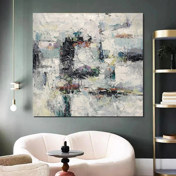 Large Simple Modern Art, Abstract Acrylic Painting, Bedroom Wall Art Paintings, Contemporary Wall Art Paintings, Acrylic Paintings for Living Room-Paintingforhome