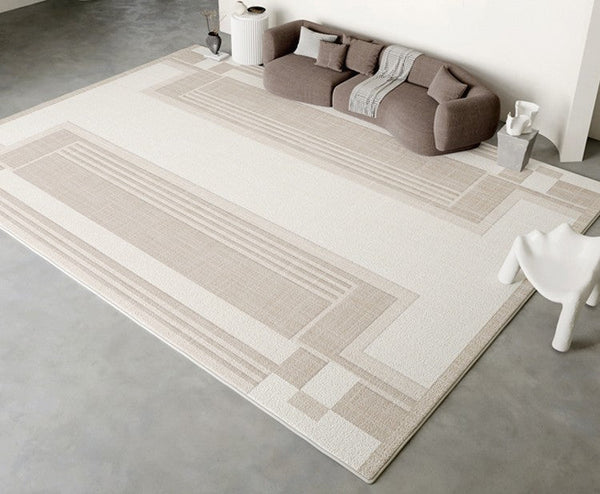 Modern Rug Ideas for Bedroom, Geometric Modern Rug Placement Ideas for Living Room, Contemporary Area Rugs for Dining Room-Paintingforhome