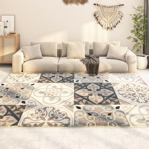 Modern Runner Rugs Next to Bed, Contemporary Rug Ideas for Living Room, Hallway Modern Runner Rugs, Extra Large Modern Rugs for Dining Room-Paintingforhome