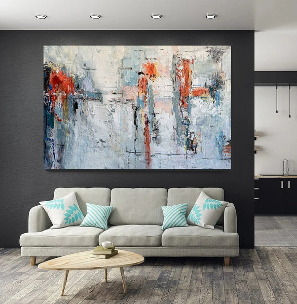 Abstract Acrylic Paintings for Living Room, Buy Paintings Online, Heavy Texture Canvas Art, Modern Contemporary Artwork-Paintingforhome