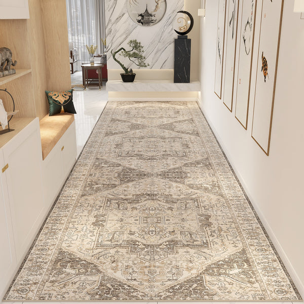 Washable Entryway Runner Rug Ideas, Bedside Runner Rugs, Non Slip Entrance Runner Rugs, Traditional Morocco Long Narrow Runner Rugs, Extra Long Hallway Runners-Paintingforhome