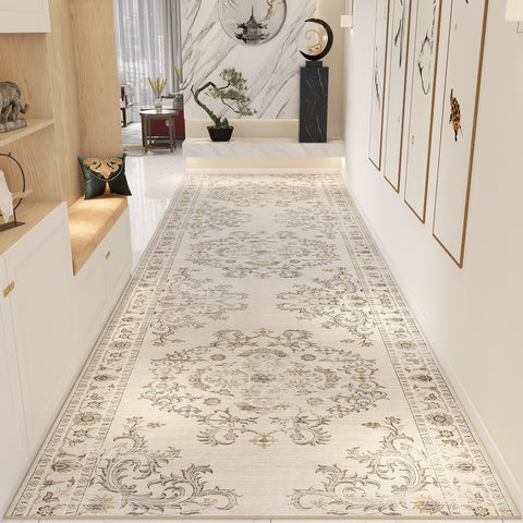 Traditional Morocco Long Narrow Runner Rugs, Extra Long Hallway Runners, Non Slip Entrance Runner Rugs, Bedside Runner Rugs, Entryway Runner Rug Ideas-Paintingforhome