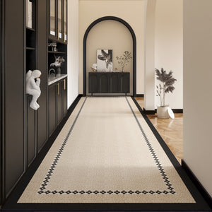 Extra Long Hallway Runners, Stain-resistant Non Slip Long Narrow Runner Rugs, Modern Entryway Runner Rug Ideas, Geometric Modern Long Hallway Runners, Contepmorary Runner Rugs-Paintingforhome