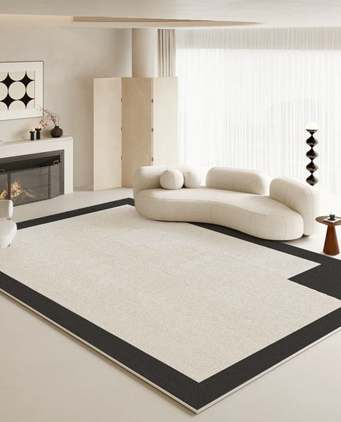 Unique Modern Rugs for Living Room, Dining Room Floor Carpets, Abstract Geometric Modern Rugs, Contemporary Modern Rugs for Bedroom-Paintingforhome