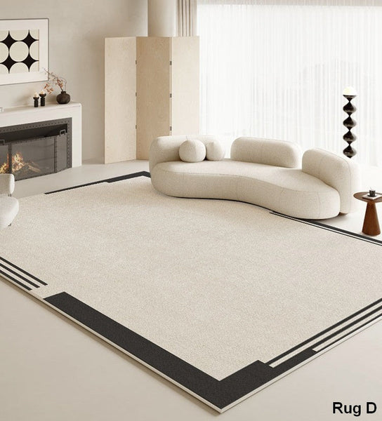 Bedroom Modern Floor Rugs, Large Area Rugs for Office, Modern Area Rug for Living Room, Contemporary Area Rugs under Sofa-Paintingforhome