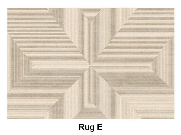 Soft Modern Rugs under Coffee Table, Modern Living Room Area Rugs, Geometric Floor Carpets, Bedroom Modern Rugs, Modern Rugs for Dining Room Table-Paintingforhome