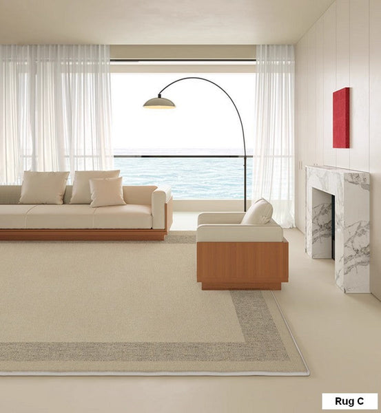 Living Room Modern Rugs, Bedroom Contemporary Soft Rugs, Rectangular Modern Rugs under Sofa, Modern Rugs for Office, Dining Room Floor Carpets-Paintingforhome