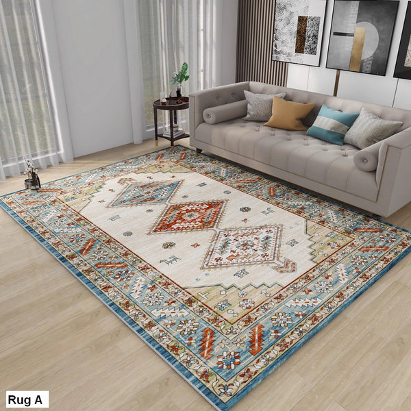 Morocco Area Rugs for Living Room, Traditional Persain Rugs for Bedroom, Traditional Colorful Persian Rugs, Vintage Area Rugs for Dining Room-Paintingforhome