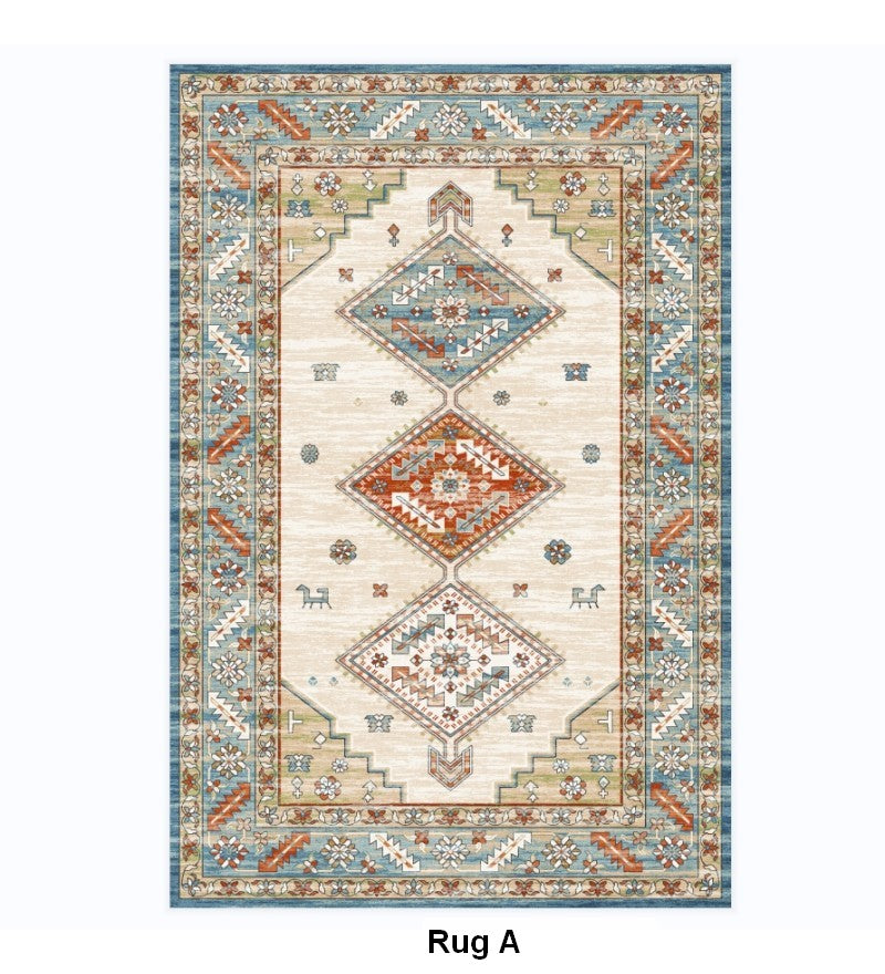 Morocco Area Rugs for Living Room, Traditional Persain Rugs for Bedroom, Traditional Colorful Persian Rugs, Vintage Area Rugs for Dining Room-Paintingforhome