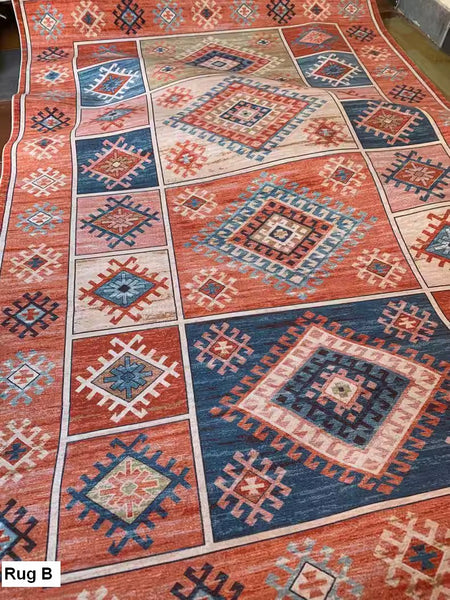 Morocco Area Rugs for Living Room, Traditional Persain Rugs for Bedroom, Traditional Colorful Persian Rugs, Vintage Area Rugs for Dining Room-Paintingforhome