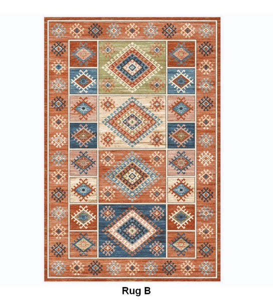 Morocco Area Rugs for Living Room, Traditional Persain Rugs for Bedroom, Traditional Colorful Persian Rugs, Vintage Area Rugs for Dining Room-Paintingforhome