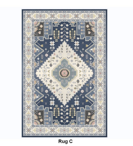 Morocco Area Rugs for Living Room, Traditional Persain Rugs for Bedroom, Traditional Colorful Persian Rugs, Vintage Area Rugs for Dining Room-Paintingforhome