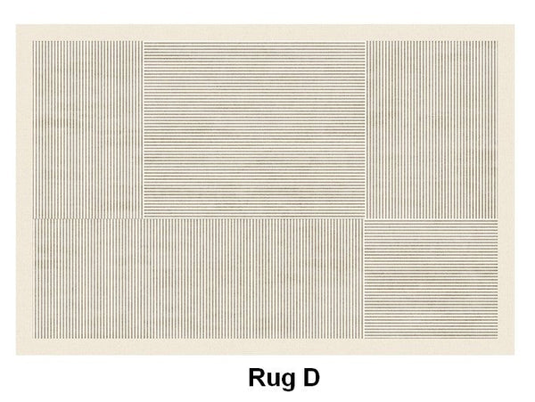 Bedroom Modern Rugs, Modern Living Room Area Rugs, Soft Modern Rugs under Coffee Table, Modern Rugs for Dining Room Table, Geometric Floor Carpets-Paintingforhome