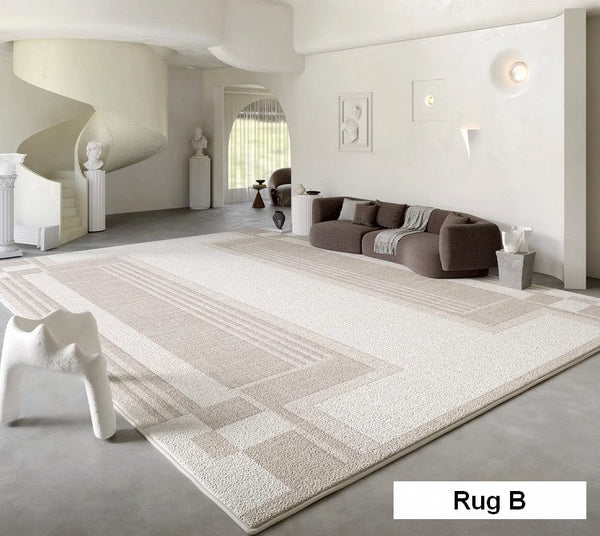 Modern Rug Ideas for Bedroom, Geometric Modern Rug Placement Ideas for Living Room, Contemporary Area Rugs for Dining Room-Paintingforhome