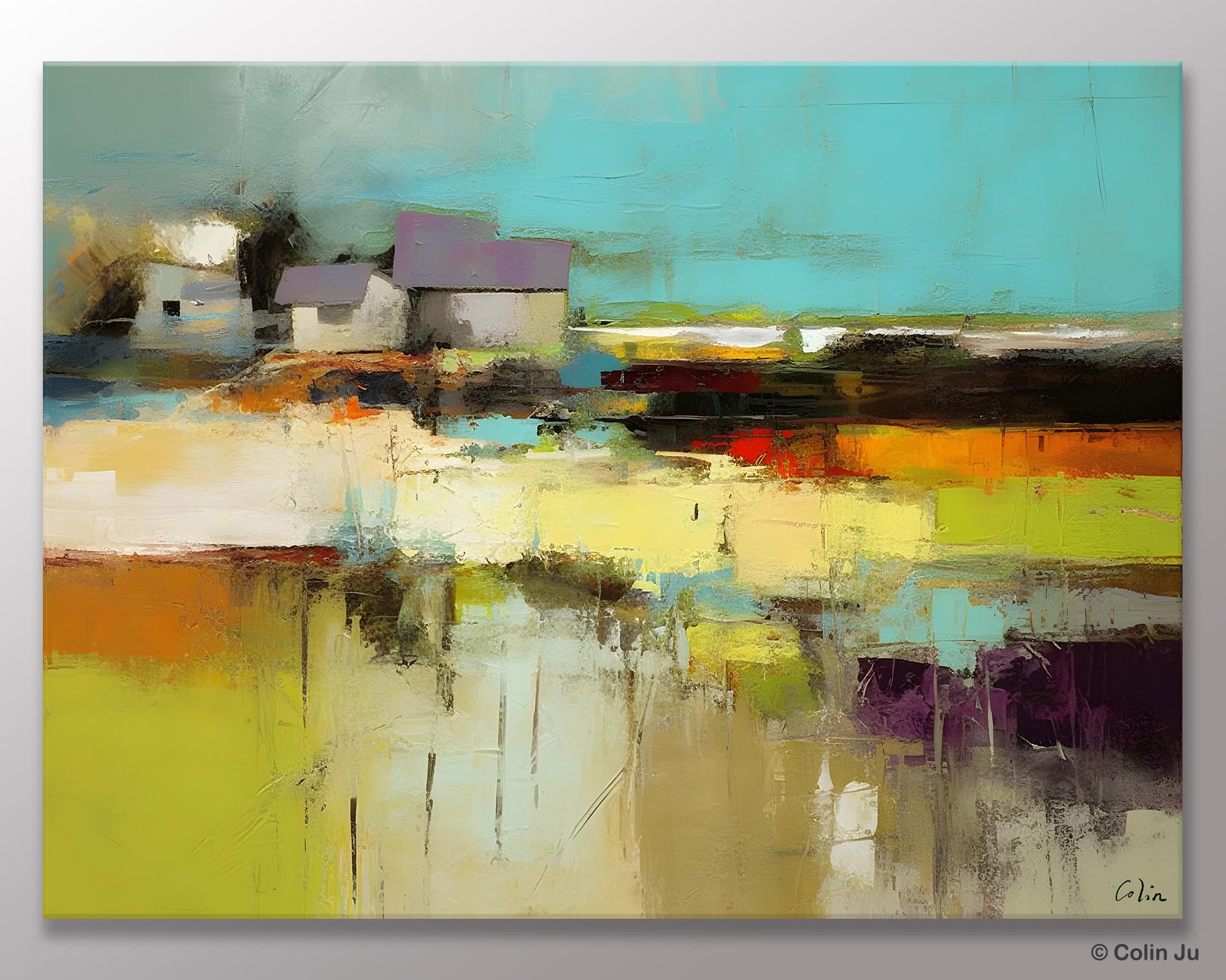 Simple Wall Art Ideas, Original Landscape Abstract Painting