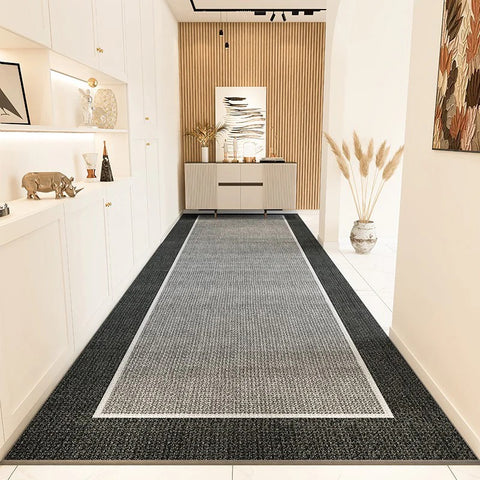 Simple Contepmorary Runner Rugs, Extra Long Narrow Runner Rugs, Geometric Modern Long Hallway Runners, Modern Entryway Runner Rug Ideas, Stain-resistant Non Slip Hallway Runners-Paintingforhome