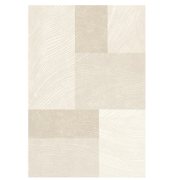 Bedroom Modern Rugs, Large Modern Rugs for Living Room, Dining Room Geometric Modern Rugs, Cream Color Contemporary Modern Rugs for Office-Paintingforhome