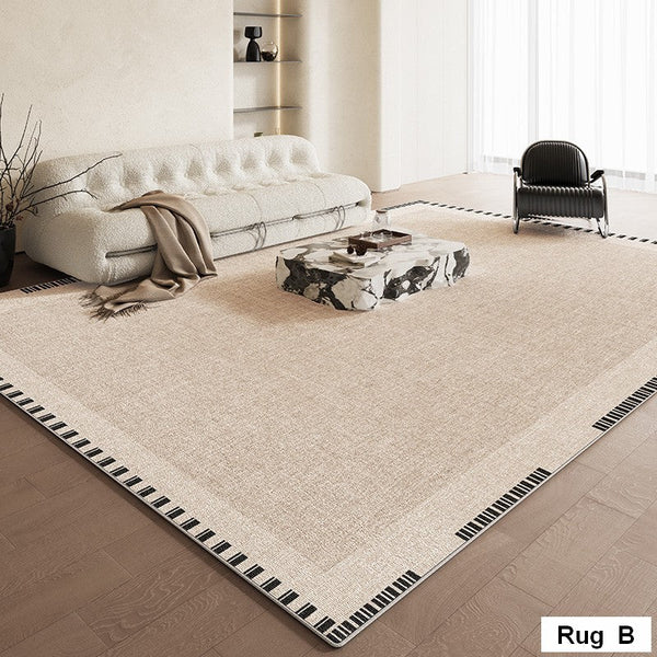 Bedroom Floor Rugs, Simple Abstract Rugs for Living Room, Contemporary Abstract Rugs for Dining Room, Modern Rug Ideas for Living Room-Paintingforhome