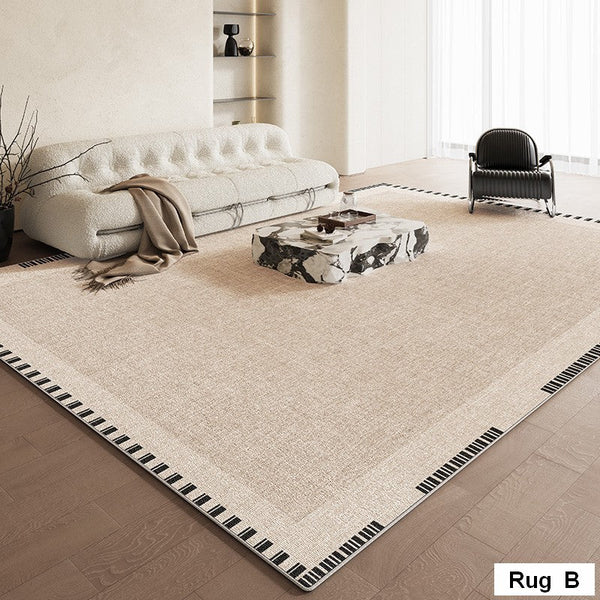 Contemporary Abstract Rugs for Dining Room, Simple Abstract Rugs for Living Room, Bedroom Floor Rugs, Modern Rug Ideas for Living Room-Paintingforhome