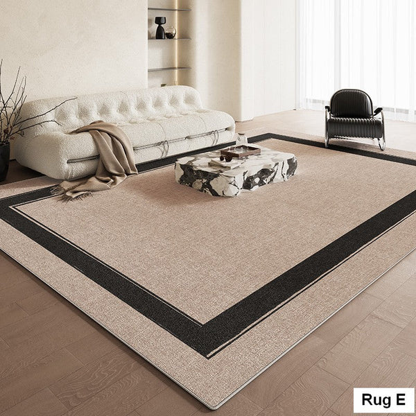 Living Room Modern Rug Ideas, Contemporary Abstract Rugs for Dining Room, Simple Abstract Rugs for Living Room, Bedroom Floor Rugs-Paintingforhome