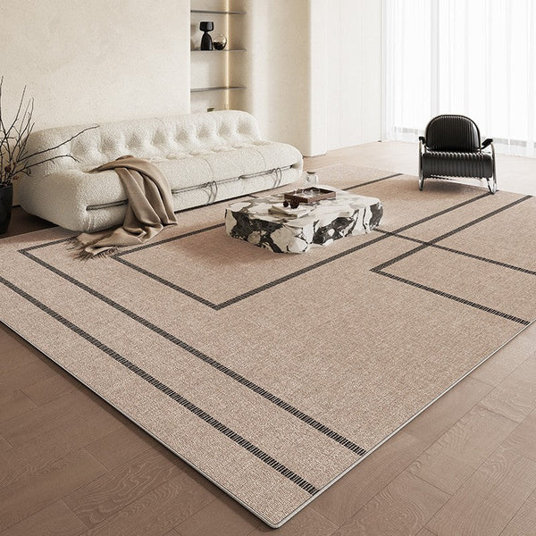 Modern Rug Ideas for Living Room, Contemporary Abstract Rugs for Dining Room, Simple Abstract Rugs for Living Room, Bedroom Floor Rugs-Paintingforhome