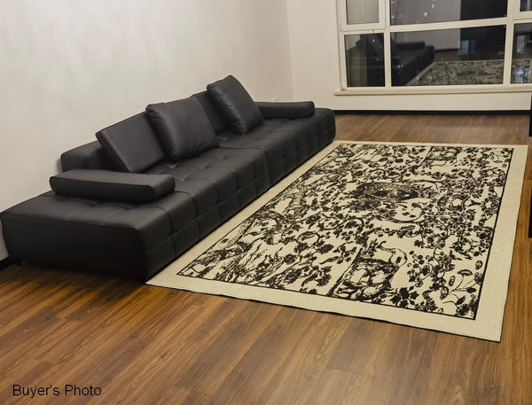 Contemporary Modern Rugs for Living Room, Soft Rugs under Coffee Table, Thick French Style Modern Rugs for Interior Design, Modern Rugs for Dining Room-Paintingforhome