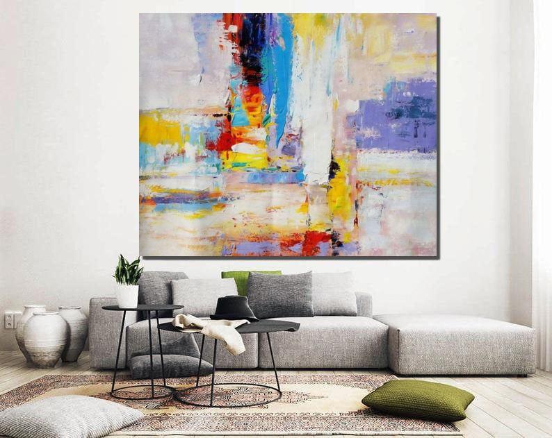 Modern Wall Painting, Contemporary Acrylic Art, Modern Paintings for B ...