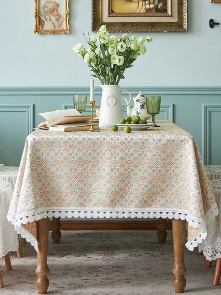 Modern Tablecloth for Home Decoration, Large Square Tablecloth for Round Table, Extra Large Rectangle Tablecloth for Dining Room Table-Paintingforhome