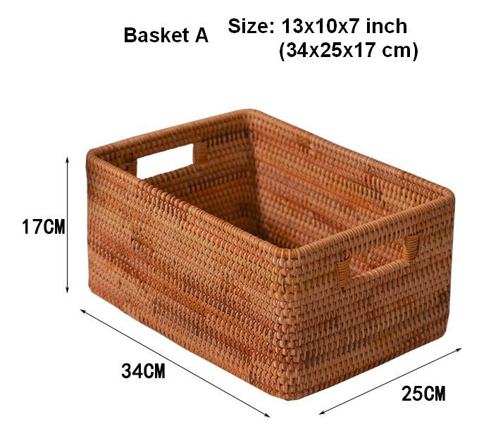 Storage Basket for Shelves, Rectangle Storage Basket for Toys
