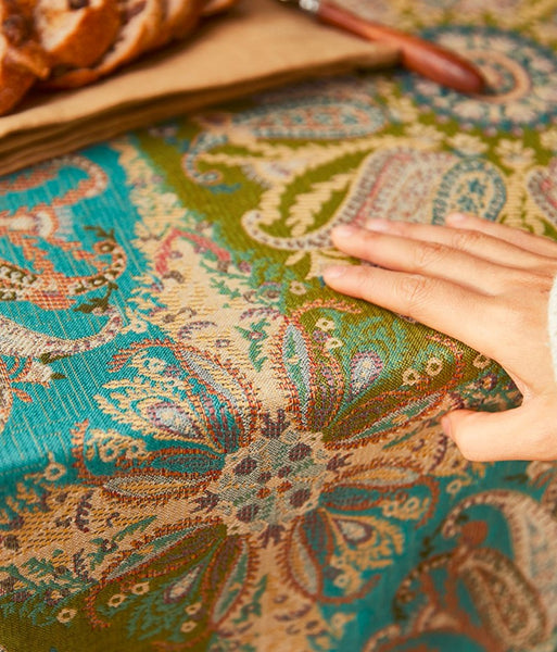 Farmhouse Table Cloth, Malachite Green Tablecloth, Rectangle Tablecloth for Dining Room Table, Square Tablecloth, Waterproof Tablecloth-Paintingforhome