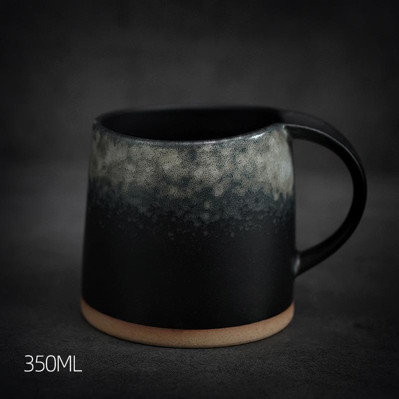 Gray Pottery Coffee Cups, Cappuccino Coffee Mug, Latte Coffee Cup, Bre –  Paintingforhome