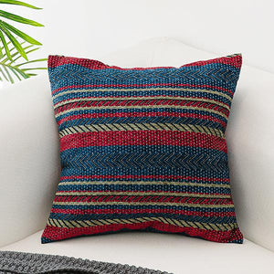 Chenille Ebony Pillow Cover, Decorative Geometric Throw Pillow