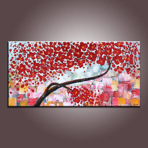 Canvas Wall Art, Flower Art, Abstract Art Painting, Acrylic Painting, –  Paintingforhome