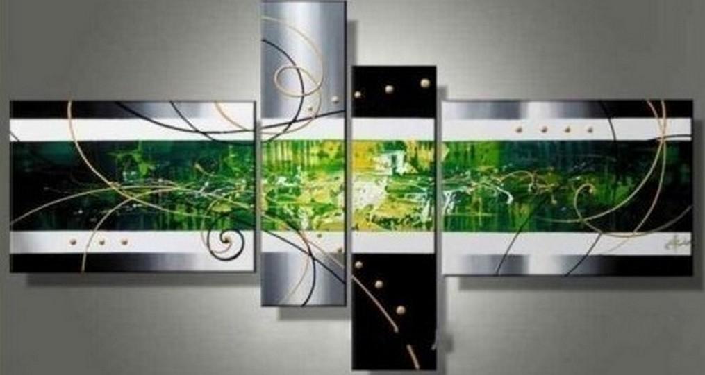 Simple Canvas Art Painting, Acrylic Art on Canvas, Abstract Art on Sale, 4 Panel Wall Art Paintings, Hand Painted Art, Simple Modern Art-Paintingforhome