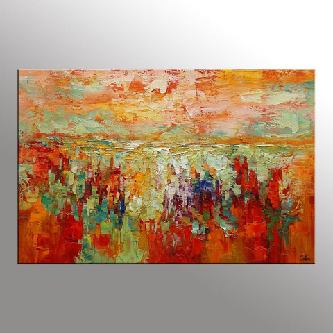 Custom Abstract Artwork, Canvas Painting, Abstract Landscape Painting, Modern Art Painting-Paintingforhome