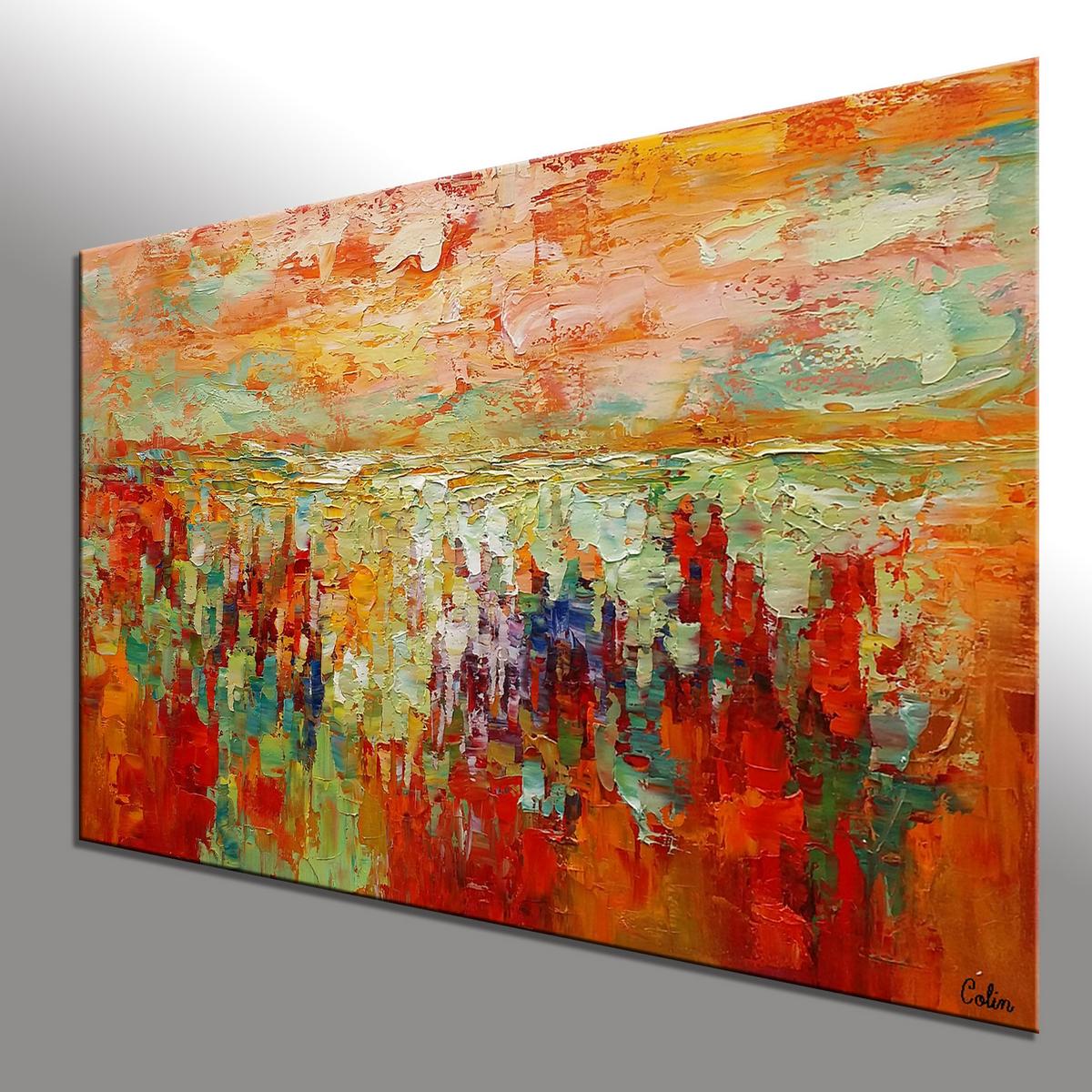 Custom Abstract Artwork, Canvas Painting, Abstract Landscape Painting ...