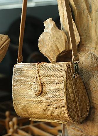 Woven Rattan Handbag
