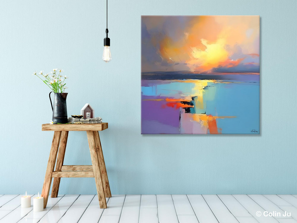 Canvas Painting for Living Room, Original Modern Wall Art Painting, Ab ...