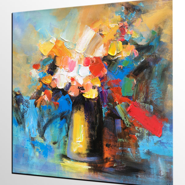 Flower Acrylic Painting, Abstract Acrylic Painting, Flower Painting for Sale, Custom Acrylic Painting on Canvas, Abstract Art on Canvas-Paintingforhome