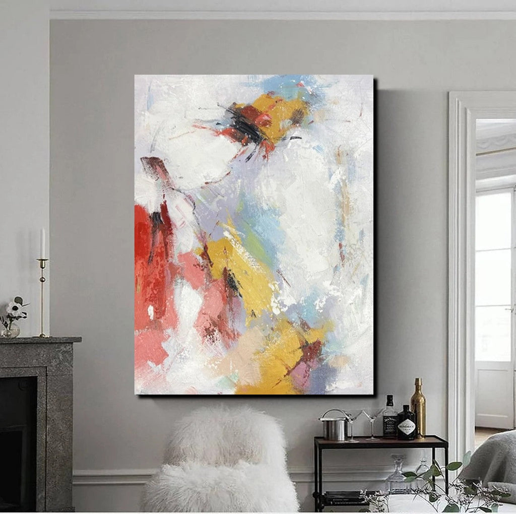 Dining Room Wall Art Ideas, Abstract Modern Painting, Acrylic Canvas P ...