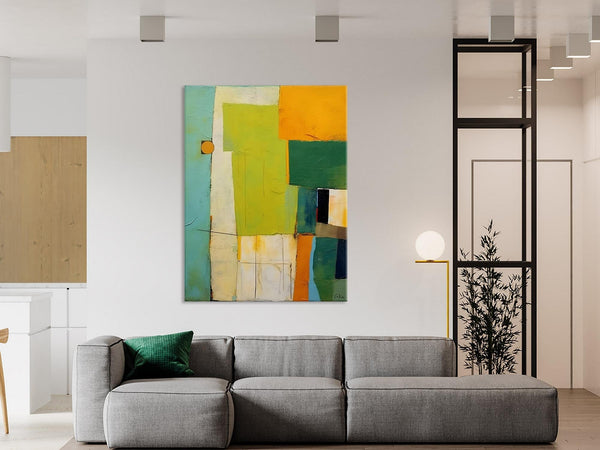 Simple Modern Wall Art, Oversized Contemporary Acrylic Paintings, Extra Large Canvas Painting for Living Room, Original Abstract Paintings-Paintingforhome