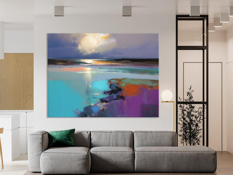 Original Landscape Paintings, Landscape Canvas Paintings for Living Room, Extra Large Modern Wall Art Paintings, Acrylic Painting on Canvas-Paintingforhome