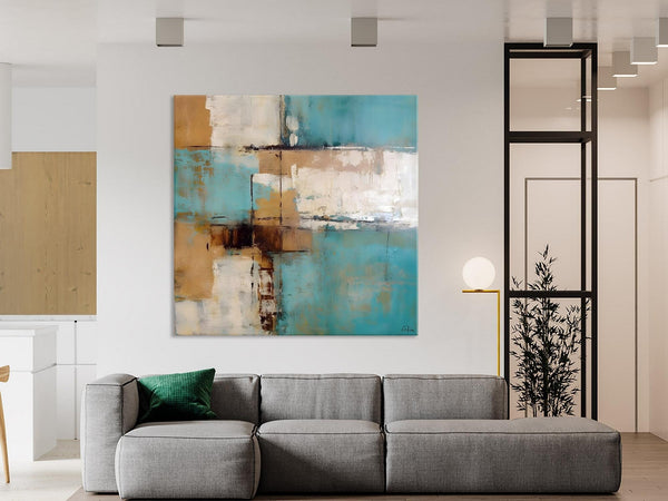 Large Wall Art for Bedroom, Geometric Modern Acrylic Art, Modern Original Abstract Art, Canvas Paintings for Sale, Contemporary Canvas Art-Paintingforhome