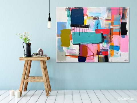 Original Abstract Art Paintings, Hand Painted Canvas Art, Acrylic Painting on Canvas, Large Canvas Art for Sale, Large Painting for Bedroom-Paintingforhome