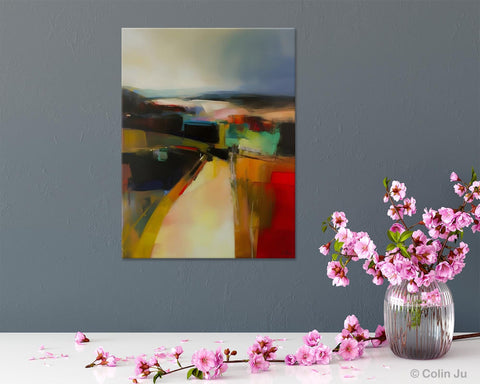 Original Landscape Paintings, Acrylic Painting on Canvas, Extra Large Paintings for Bedroom, Modern Paintings, Large Contemporary Wall Art-Paintingforhome