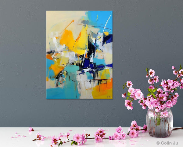 Original Canvas Wall Art, Oversized Contemporary Acrylic Paintings, Modern Abstract Paintings, Extra Large Canvas Painting for Living Room-Paintingforhome