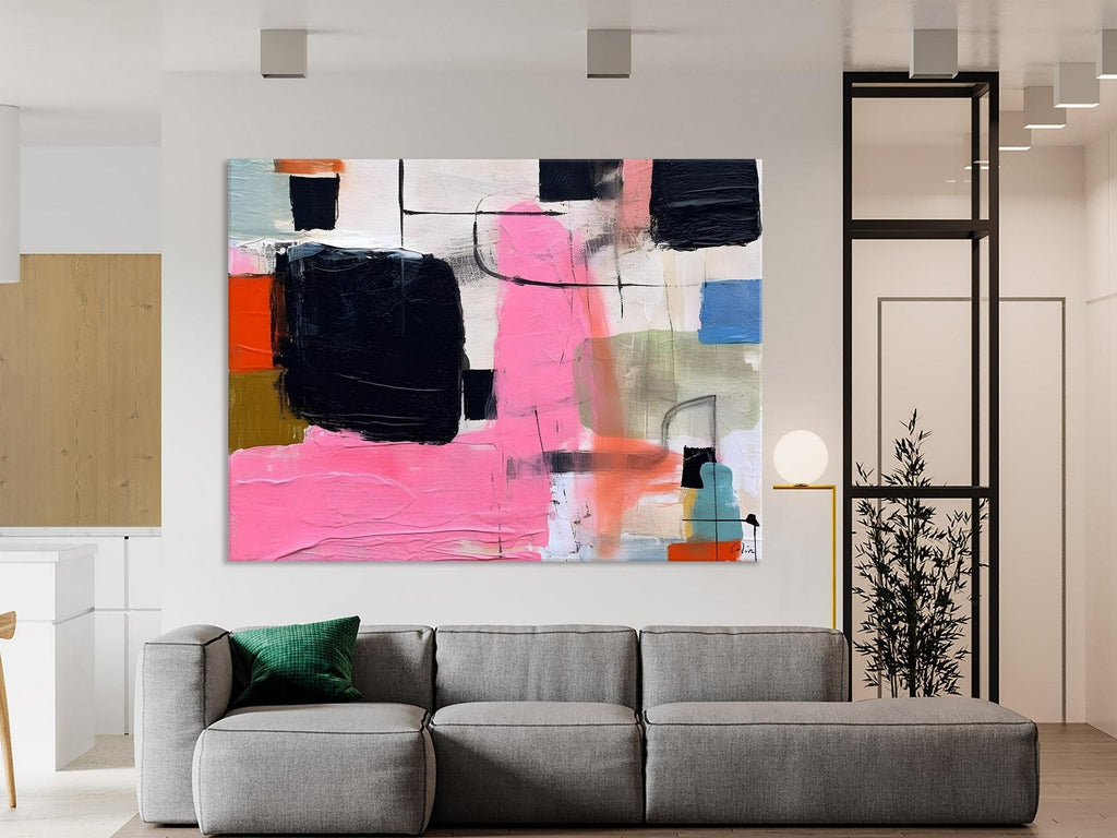 Abstract Painting on Canvas Extra Large Wall Art, Original Oil